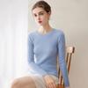2026 Le Ka Sha Women's 100% Pure Cashmere Round Neck Base Layer Top - Slim Fit Autumn/Winter Sweater