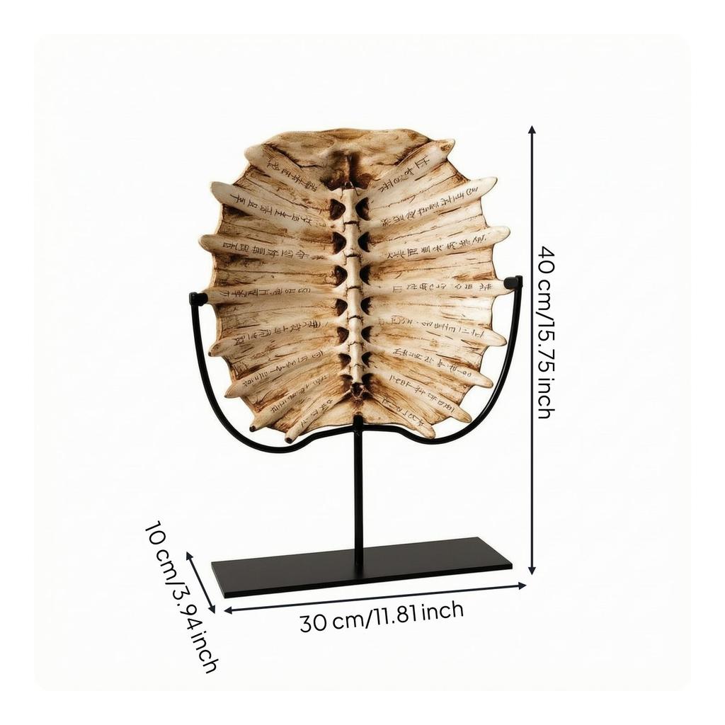 Decor Sculptural Fossil Style Desk Ornament for Art Collectors