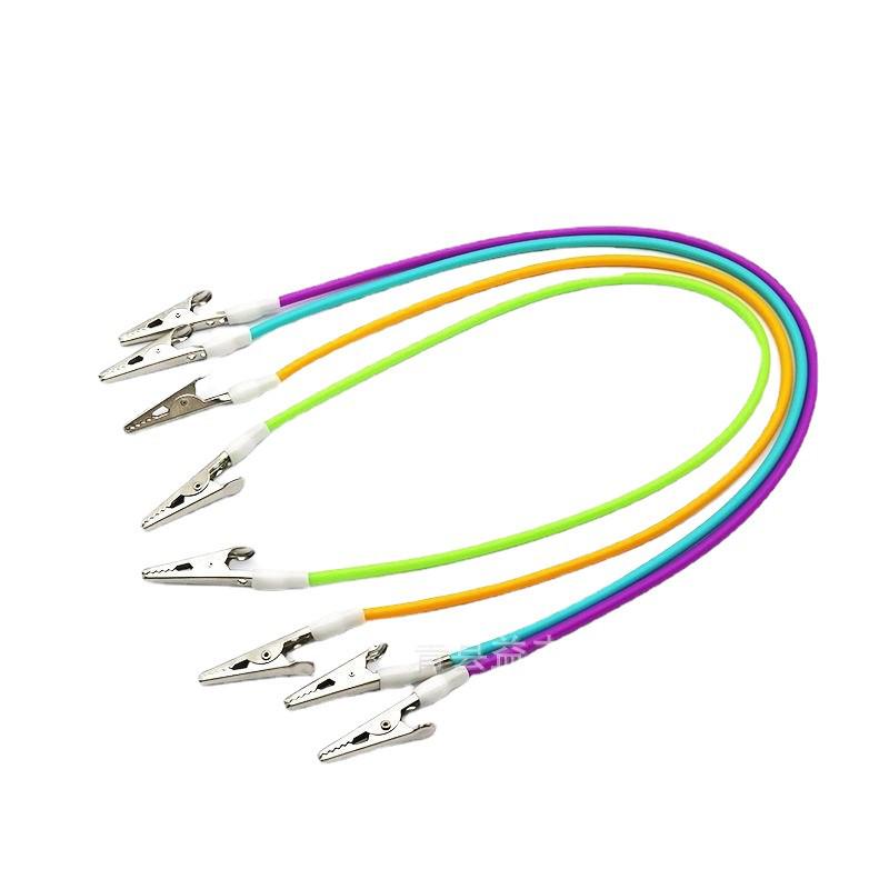 Dental Silicone Bib Clip with Stainless Steel, Double-Ended for Clinics