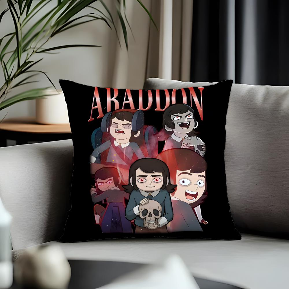 Fashion HHaunted Hoteliou Cushion Cover Antidustmite Pillowcase Invisible Zipper Silky Short Plush Sofa Cushion Cover