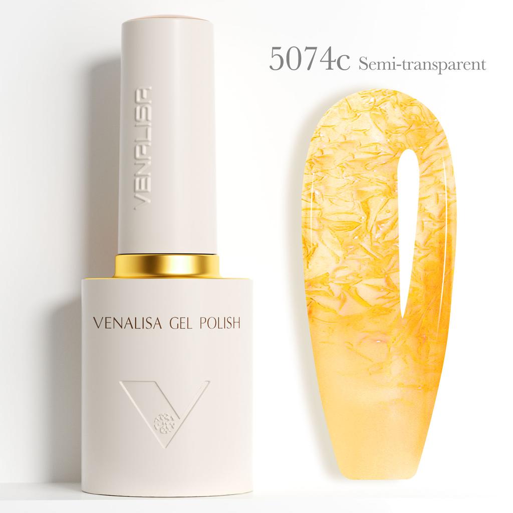 Venalisa 10ml Jelly Gel Nail Polish HEMA/TPO-Free Semi-Transparent Colors UV LED Soak Off Gel for DIY Manicure Kit