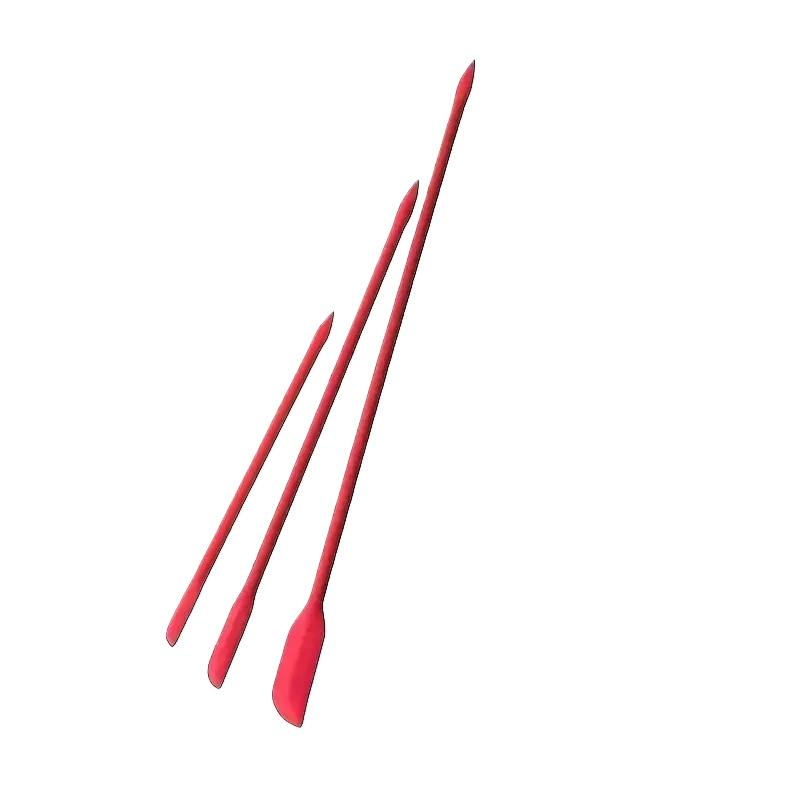 Löffel Lebensmittelqualität Silikon Mini Spitzspatel Avocado Paste Schaber/Kosmetik Tiegel & Kochdose Innenwandreinigung Langer Spatel