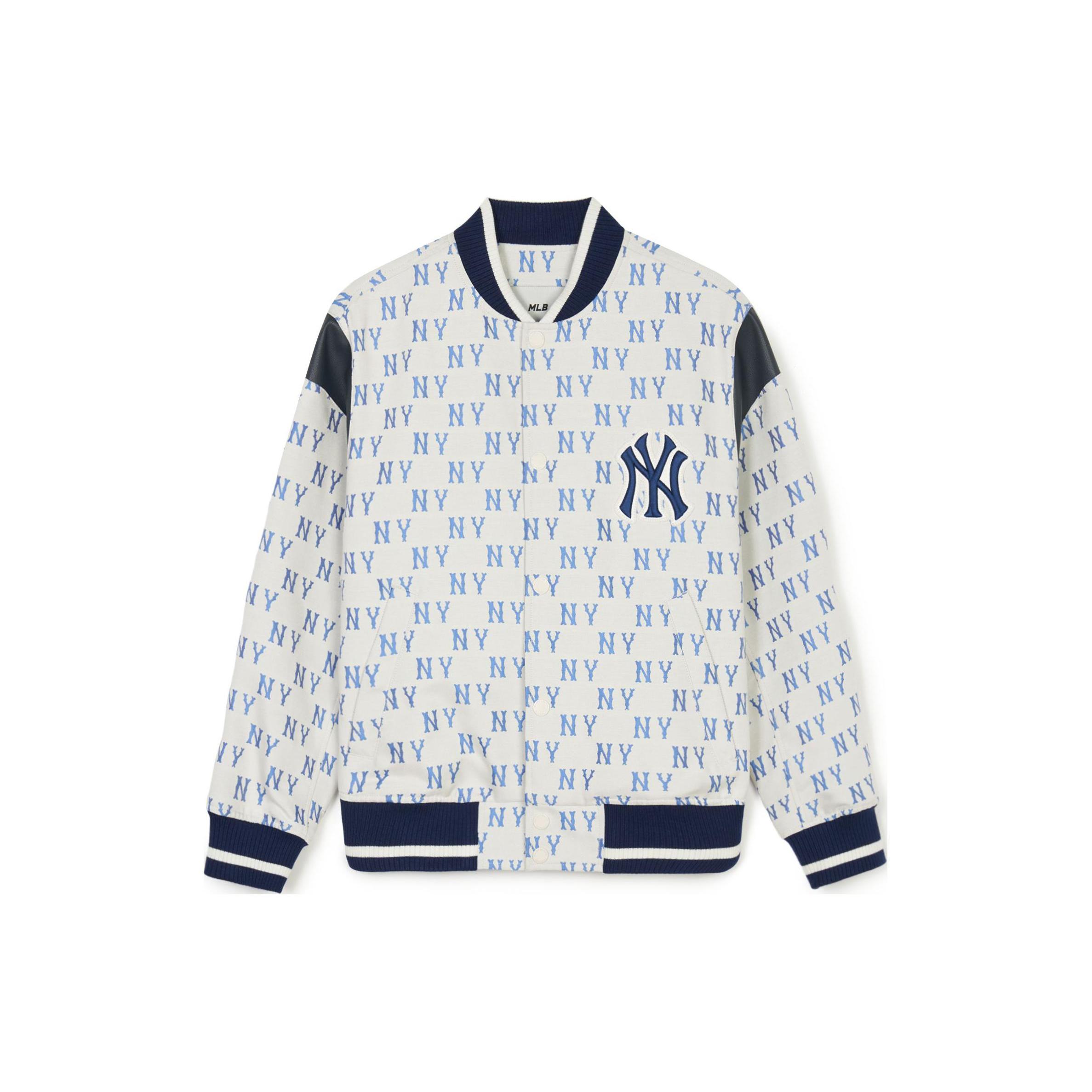 MLB SS24 Baseball Jacket Unisex Cream 3AJPM0141-50CRS M