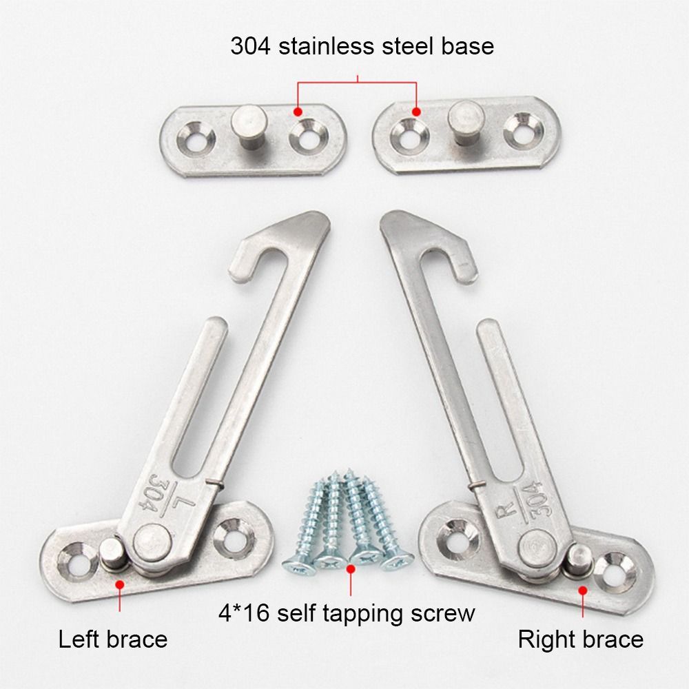 Window Hook Latches Cabinet Locks Window Protection Casement Blocking Window Support Limiter Locator Adjustable Lock Protector