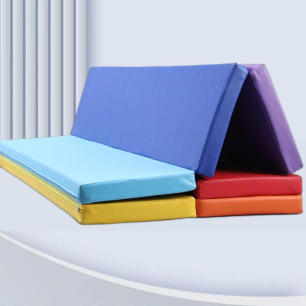 Cushioned Foldable Exercise Mat Portable Gymnastics with Handles