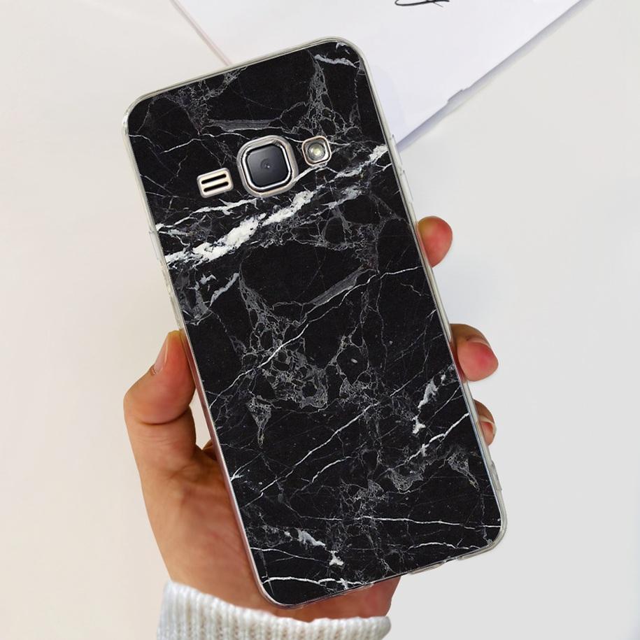 For Samsung J1 2016 Case SM-J120F Cover Fashion Marble Flower Soft Silicone Phone Cover For Samsung J1 Mini J105F J 1 2016 Funda