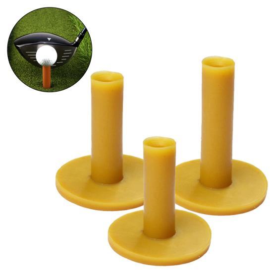 Golf Tees Langlebig Umweltfreundlich Leicht für Driving Range Golf Tees für Gelben Gummi