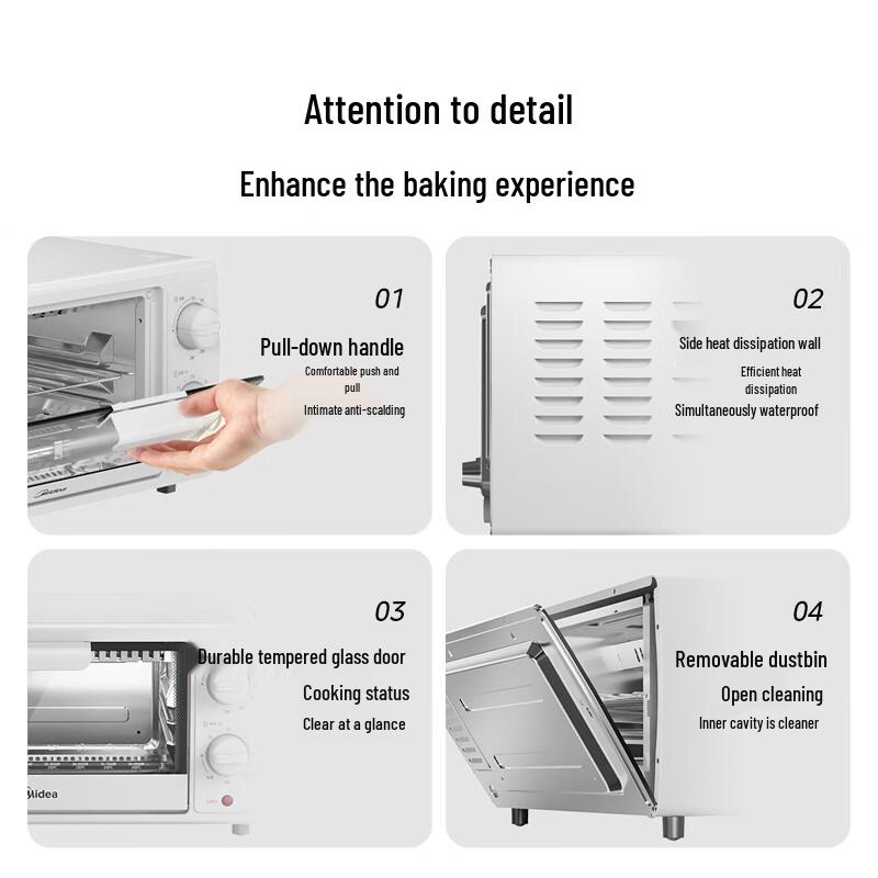 Midea 10L Compact Mini Electric Oven CN plug (adapter included)