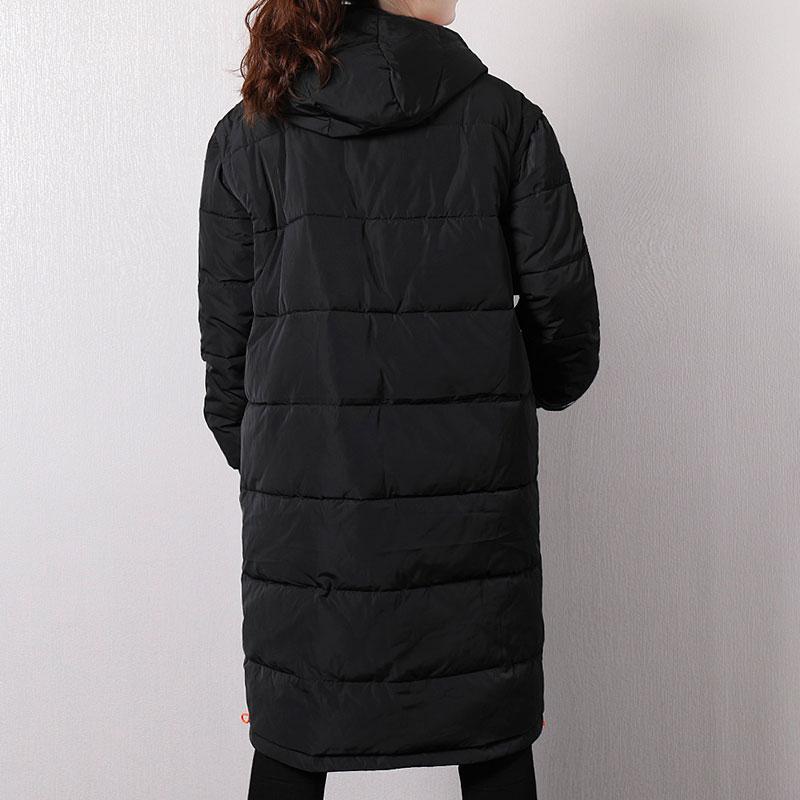 Puma Hooded Sports Warm Mid-Length Cotton Coat Women Coats Black 577708-01