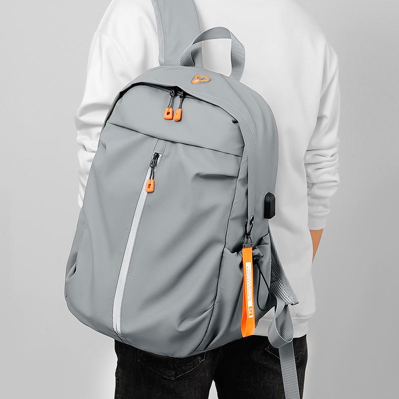 Backpack for Men's Backpack for College Students Computer Bag Casual Travel Men's Bag Simple and Lightweight Schoolbag Double Back