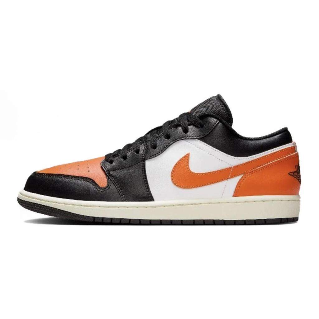 Jordan Air Jordan 1 With Mist Shadow Abrasion Resistant Low top Vintage Basketball Shoes Unisex Black Gray 553558-081(Team73-)