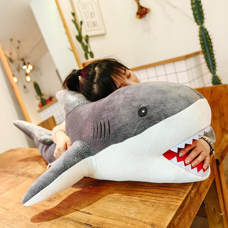 Rainstorm Shark Plush Toy - Marine Life Figure Children's Hug Pillow Birthday Gift Doll