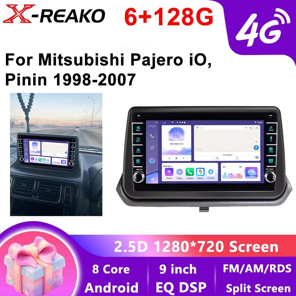 Android 13 For Mitsubishi Pajero iO Pinin 1998 - 2007 Car Radio Player Carplay GPS Navigation Android Auto Stereo WiFi+4G 8Core BT No 2din