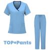 Women's Short Sleeve Casual Workwear Washable Surgical Gown