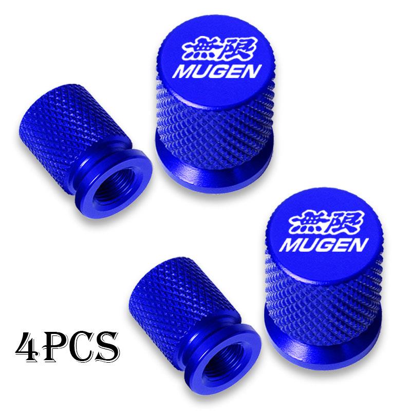For Honda Mugen Power Civic 5D Accord 8 CRV Hrv Fit Jazz Car Wheel Tire Valve Caps Tyre Stem Covers Airdust Waterproof