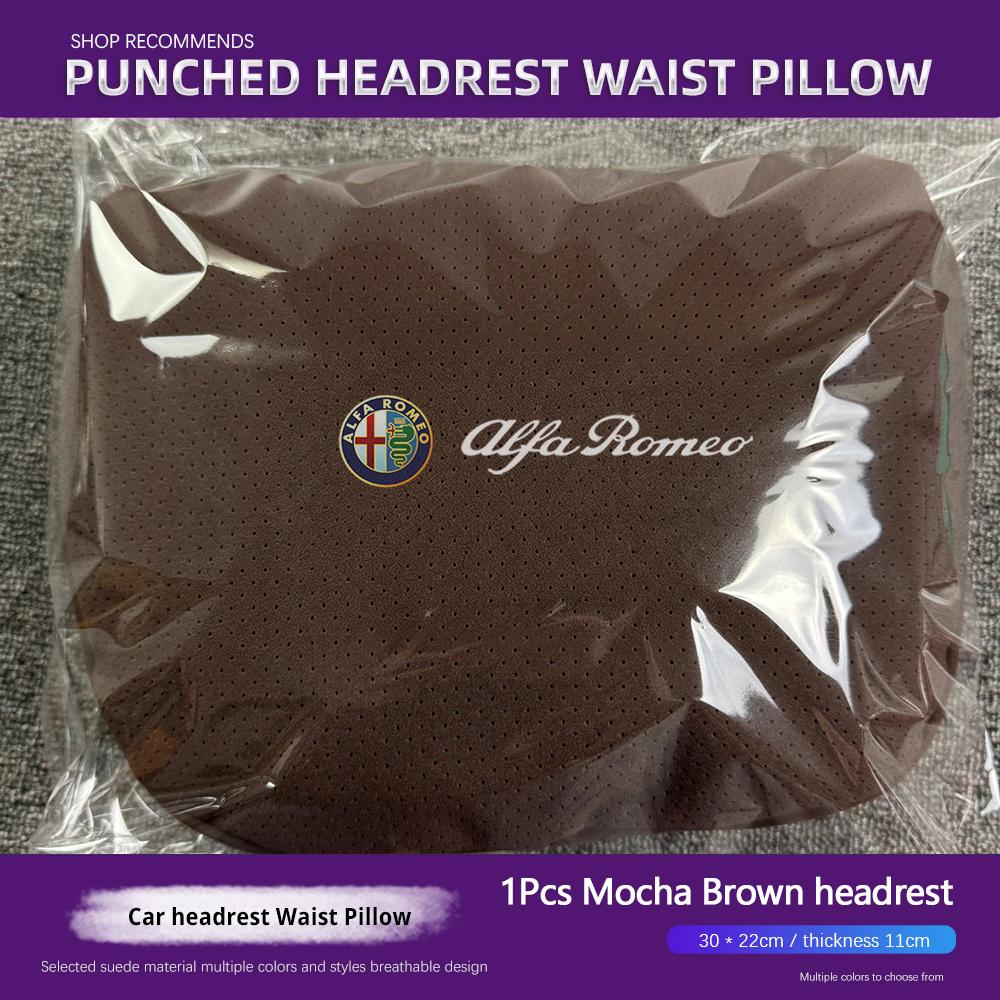 CZOSU1 Alfa Romeo Universal Car Headrest Neck Pillow Lumbar Support For Giulietta Mito 159 Giulia Stelvio 156 147 Tonale Brera Disco