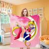 Moon Girl Knee Blanket Throw Winter Microfiber Oversized Baby Lightweight Flannel Fleece Bed Sofa Decoration