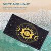 Sun Moon Celestial Oversized Beach Towel Patterned Sunscreen And Windproof Suitable For Swimming Pool Camping Travel Blanket