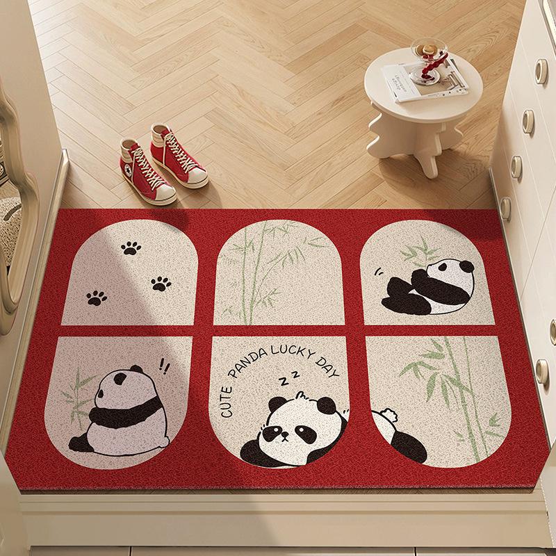 Non-Slip PVC Entrance Door Mat - Stain-Resistant, Cuttable, Coil Mat for Hallway/Mudroom