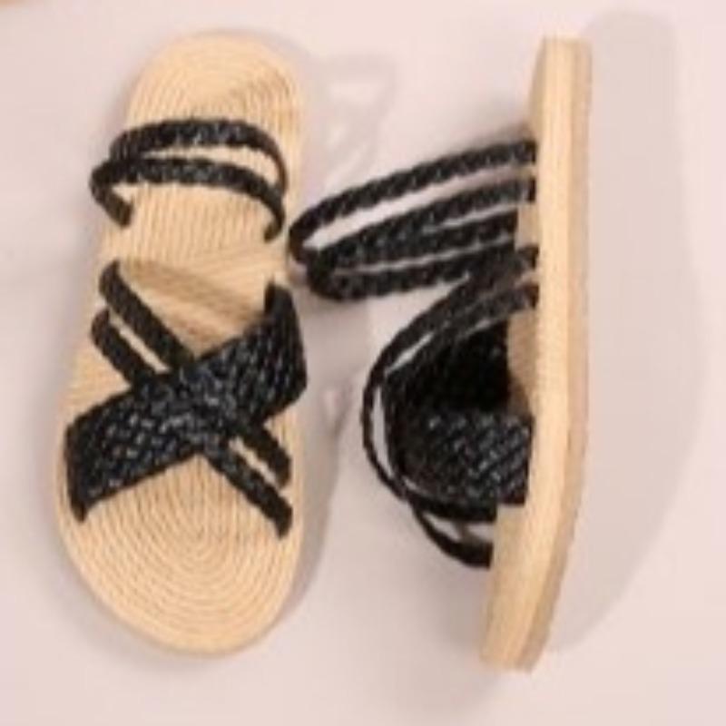 Fashion 2025 Summer New Open-Toe Women's Slippers Fashion Outdoor Plus Size Light Comfortable Casual Non-Slip Flat Slipperszapatos Mujer