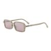 Fendi Logo Design Square Sunglasses Unisex Sunglasses Light-Brown FE40174F_60Z