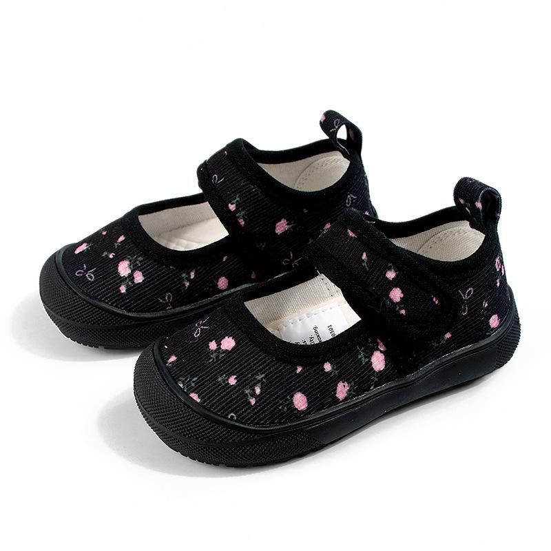 

Girls Canvas Shoes, Breathable Shoes, Indoor Shoes 19 чёрный