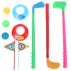 1 Set Outdoor Children Golf Club Toys Plastic Mini Golf Sports Educational Toy