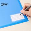 7 Color File Insert with Clear Envelope Poly Folder Set Binders Pocket Hook And Loop Closure Plastic Project Document