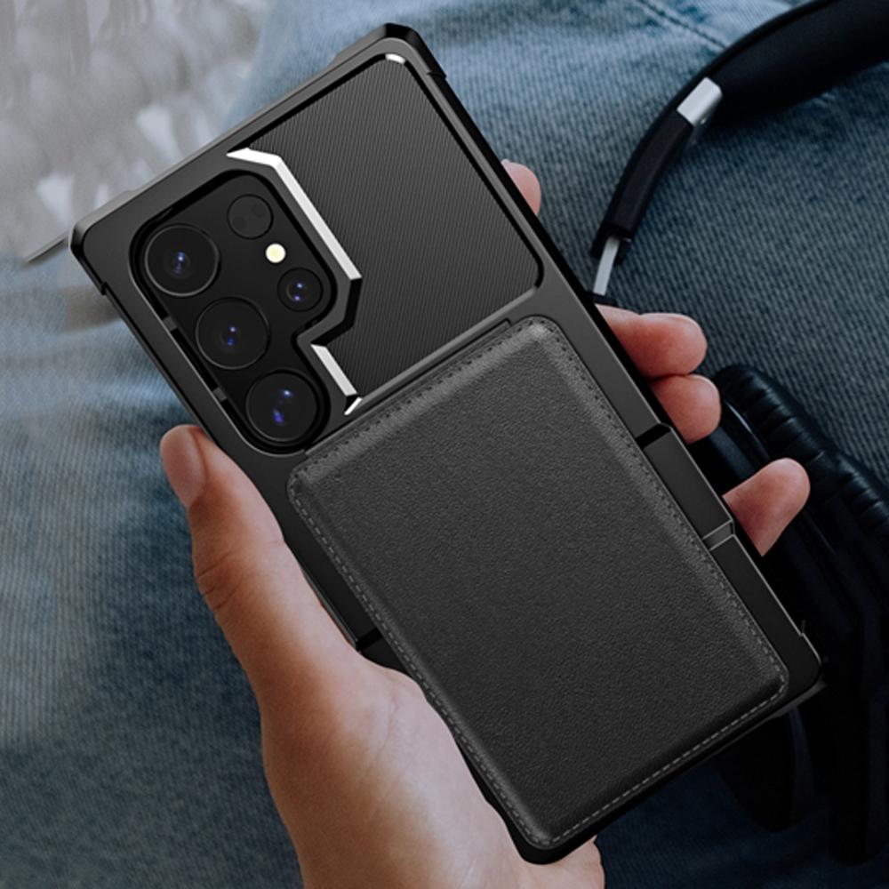 Für Samsung Galaxy S25 S24 S23 S22 S21 S20 Ultra S10 Plus FE S10e Hülle Luxus PU-Leder Kartentasche Hochwertige weiche TPU Stoßfeste Standrückseite