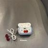 ins style pattern cherry suitable for AirPodspro1 earphone cover Apple Bluetooth protective case 1st generation 1 soft silicone women