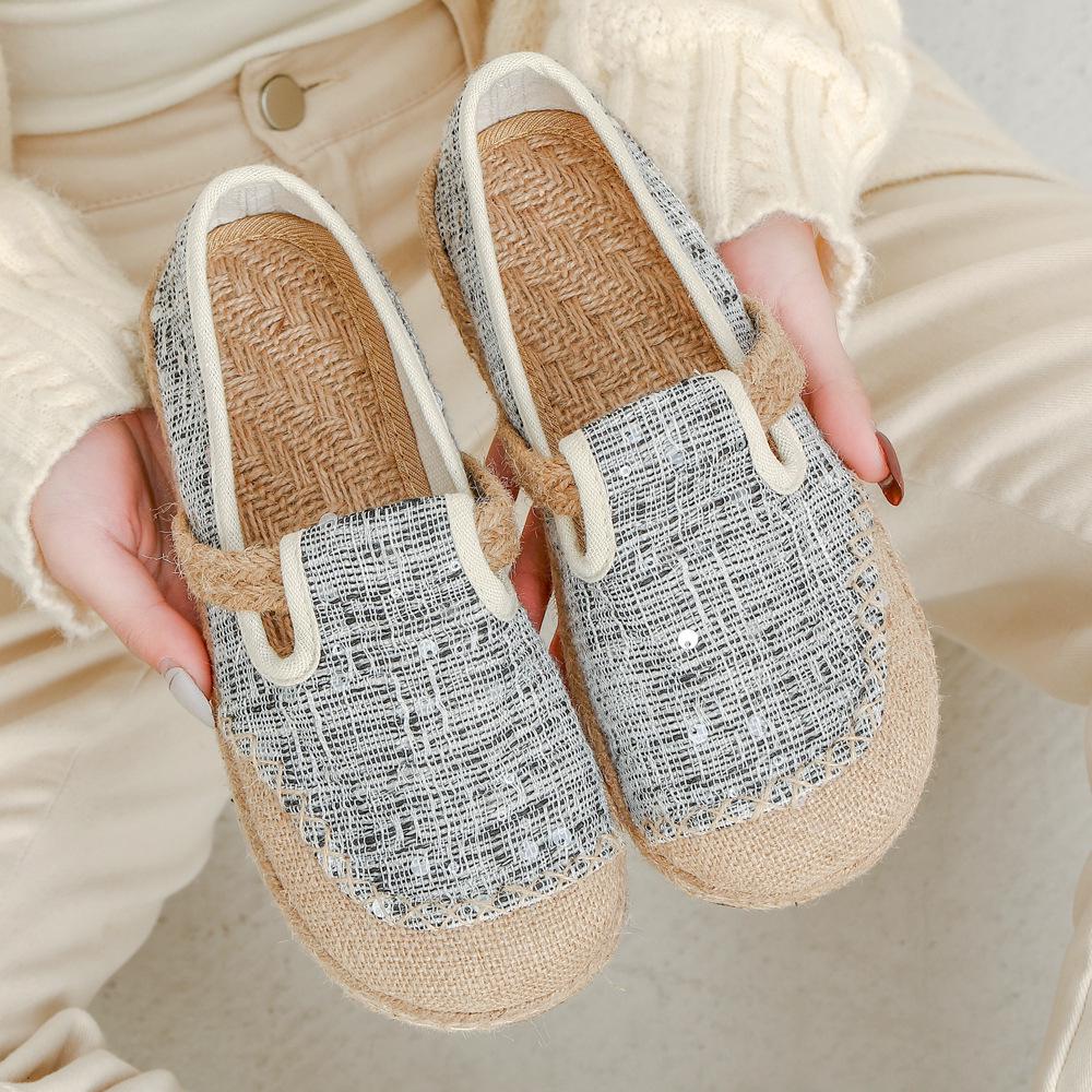 DX60 Sequin Low-Cut Linen Flats - 2025 Edition 38 2159₽