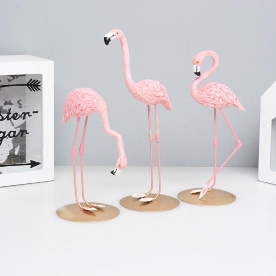 Cute Pink Flamingo Ornament Crafts Table Home Party Birthday Decoration Gift