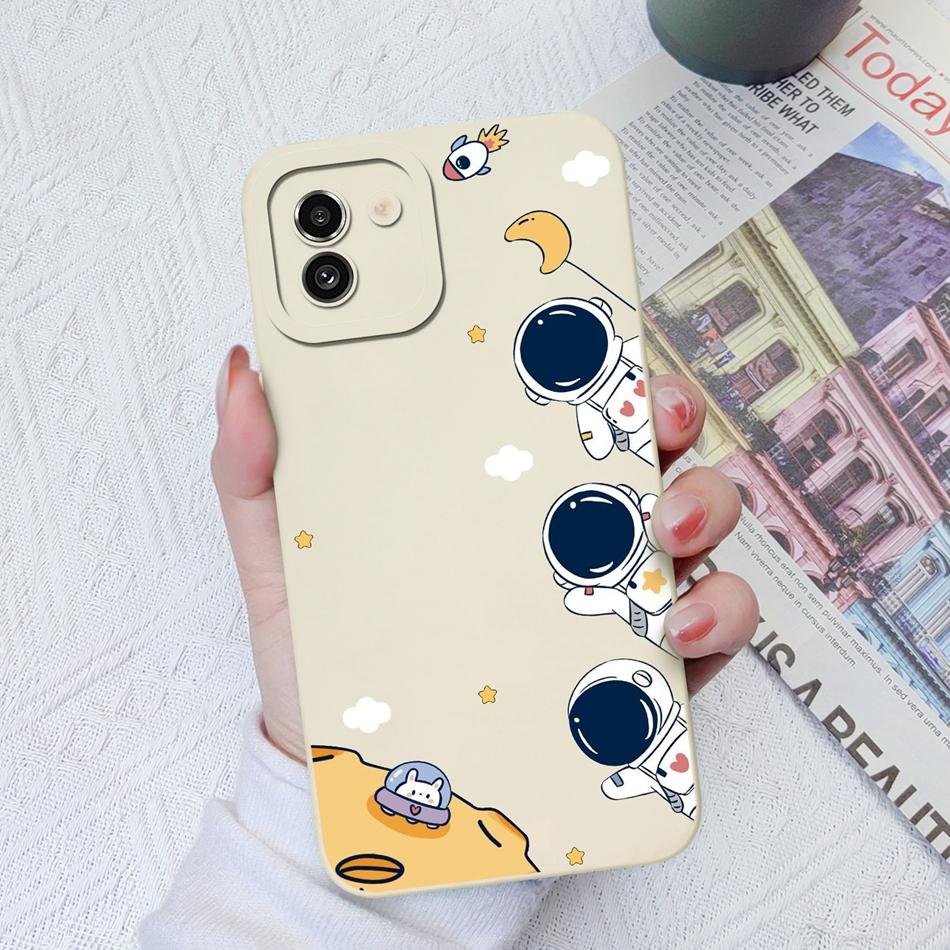 Case For Samsung A03 Core A03S Painted Soft Liquid Silicone Fashion Back Cover For Samsung Galaxy A 03 A03Core A03 S Funda Coque
