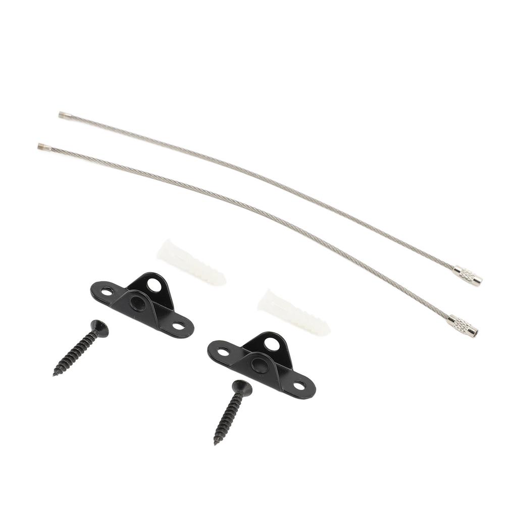 Furniture Anchors Stainless Steel Cabinet Wall Anchors Adjustable Anti Tip Furniture Safety Straps Kit for Home