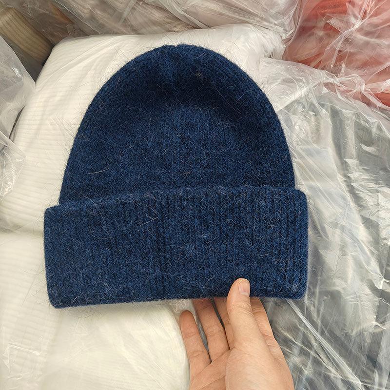 Winter Hats For Women Men Unisex Beanies Luxury Rabbit Fur Thermal Hat Soft Thick Keep Warm Casual Bonnet Baggy Cap New