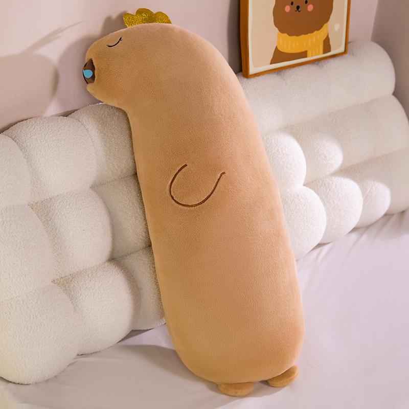 Capybara Runny Nose Plush Pillow 70/90/110cm Anime Simulation Stuffed Animal Soft Doll Cute Fluffy Toy with Nose DropGift 70cm