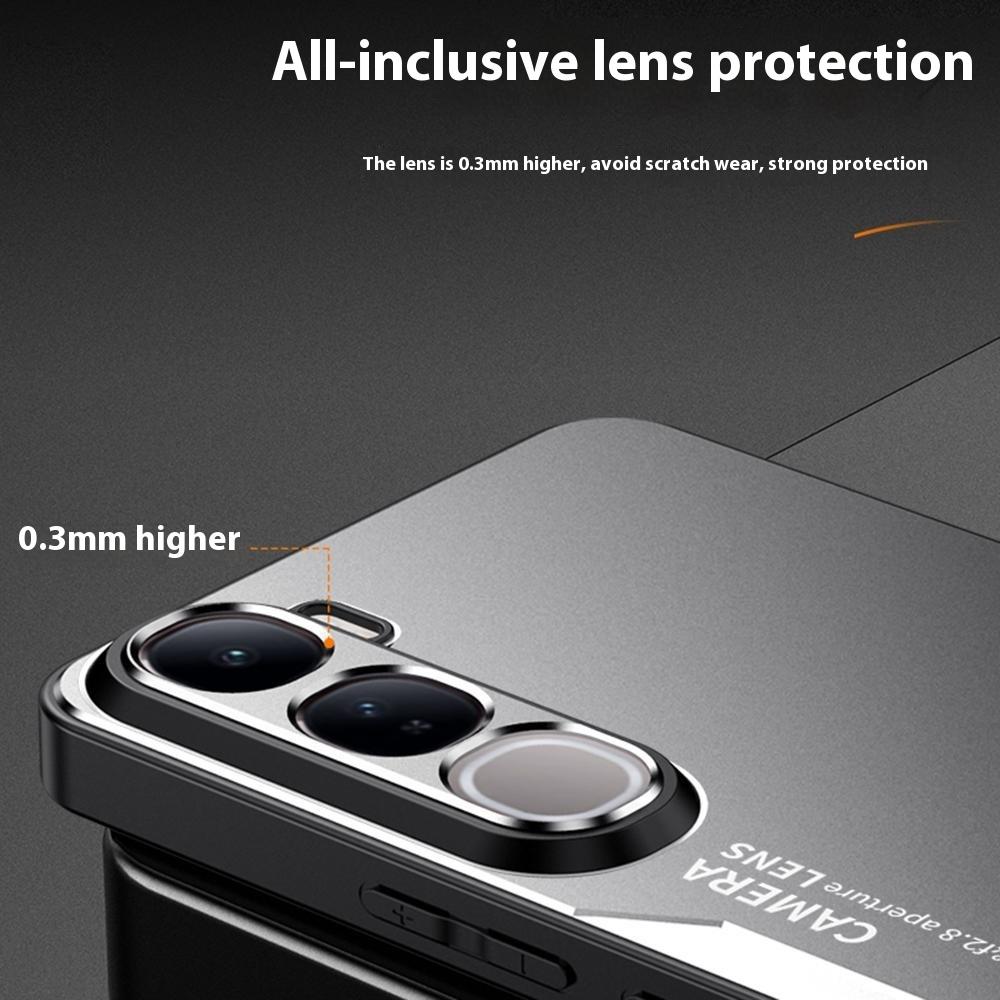 For vivo V40 Lite (Indonesia) 4G Phone Case Aluminium Alloy TPU PC Back Cover