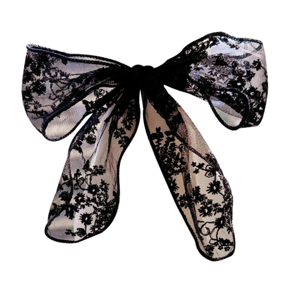 Цветочная кружевная клипса-подхват для штор, подхват-бант в французском стиле, подхват для штор, оконная штора Lace Black
