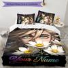 3pcs douma Cover Set - Personalized Name, HD Printed Bedding with 1 Cover and 2 Pillowcases - Perfect for Home Decor, Easy Care