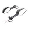 Motorcycle Rear View Mirrors with LED Turn Signal Lights Replacement for NINJA ZX10R 2011?2015