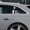 20*20CM Nette Astronaut Baby an Bord Kreative Auto Aufkleber Muster Autos Stoßstange Außen Zubehör Vinyl Aufkleber