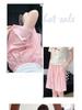 Women's High-Waist Blue Ice Silk Wide-Leg Shorts - Summer 2025 Mid-Length Casual Sportswear