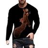 Squirrel 3D Print T-Shirts Men Woman Casual Round Neck Long Sleeve T Shirt Streetwear Harajuku Pullovers Tees Tops Kids Clothing