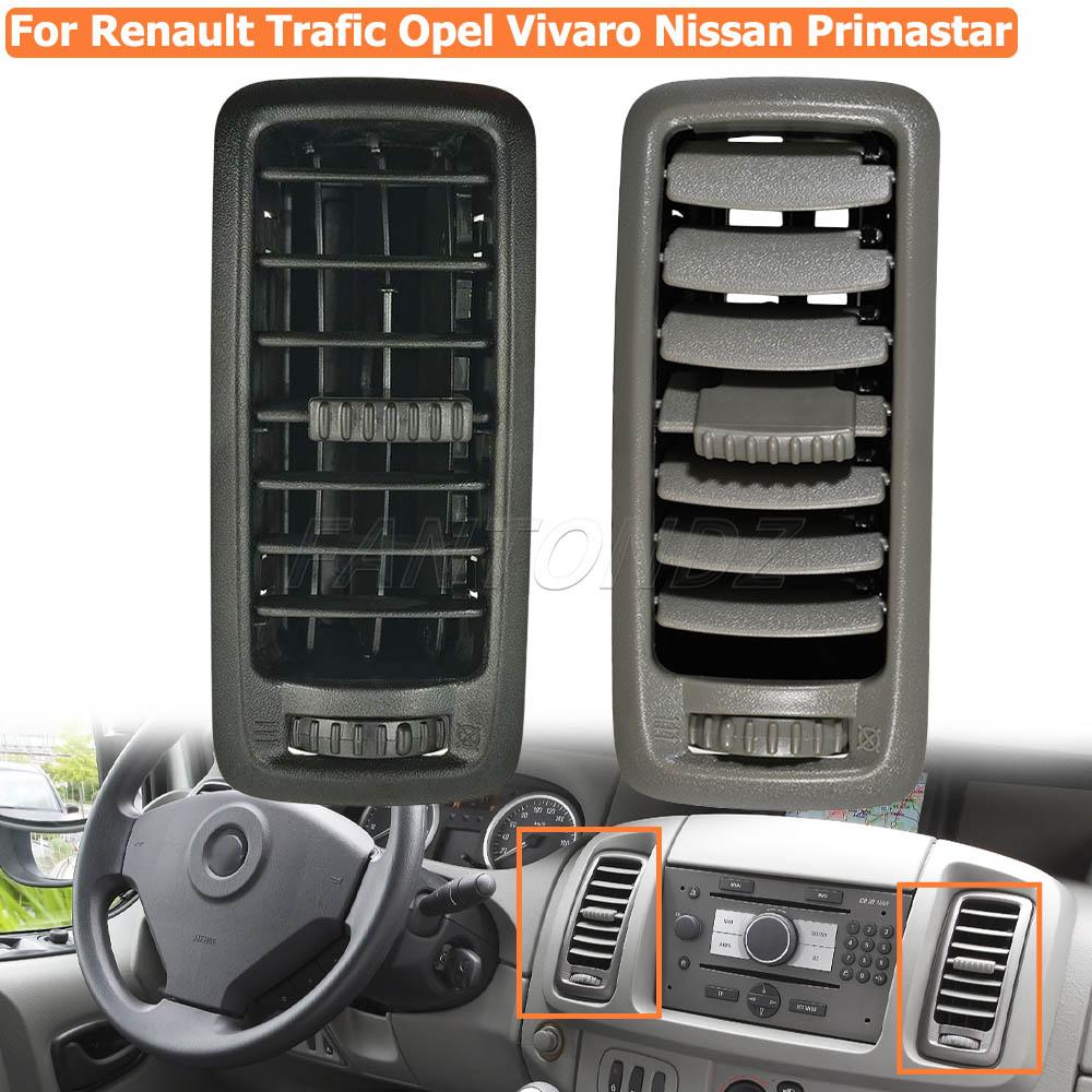 Heizgitter Lüftungsdiffusor Mittelteil Für Renault Trafic Opel Vauxhall Vivaro Nissan Primastar Armaturenbrett Lüftungsschlitz Schwarz Grau