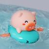 Zabawki do kąpieli dla malucha Baby Shower Play Pigs Clockwork Pull Śliczna woda Cartoon Animal Fun Wind-up pływająca zabawka dla dzieci Prezenty do wanny