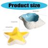 Unique Seaside Ceramic Jewelry Dish - Starfish/Shell Shaped Tray, Elegant Decor for Beach Houses & Trinkets Storage