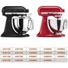1/2 Pezzi Tappo a Vite di Ricambio Piastra Base W10191926 Piastra di Bloccaggio per Ciotole Mixer Accessori Facile da Installare
