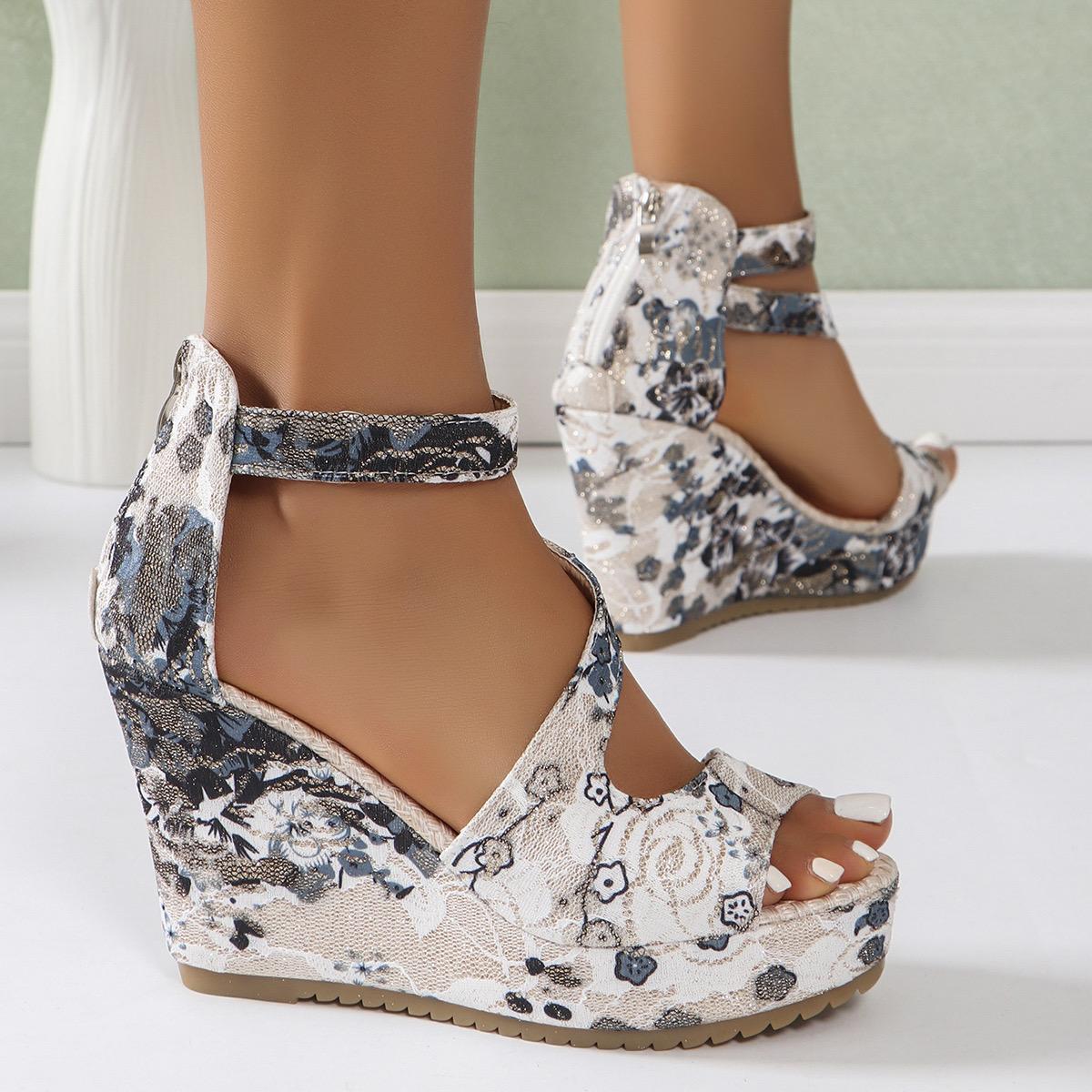 Женские босоножки на платформе Новые летние модные повседневные туфли для женщин — фото 7