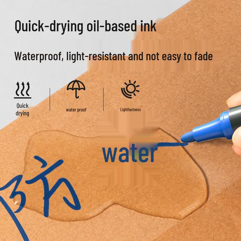 Deli S550 Broad Tip Oil-Based Marker Pen