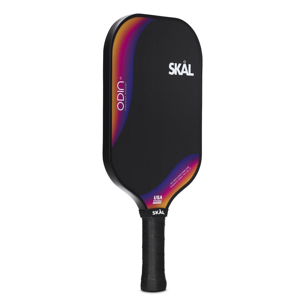 Skal Pickleball Paddle Odin Premium Pro Racket USA Pickleball Approved Raw Carbon Fiber Performance Polypropylene Honeycomb Comfortable Hex Curl Grip